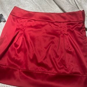 Apostrophe Vibrant Red Mini Skirt
